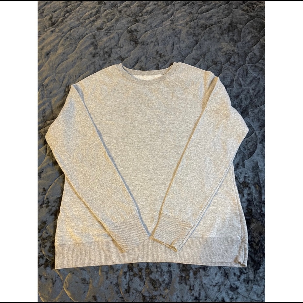 Gray crewneck sweater